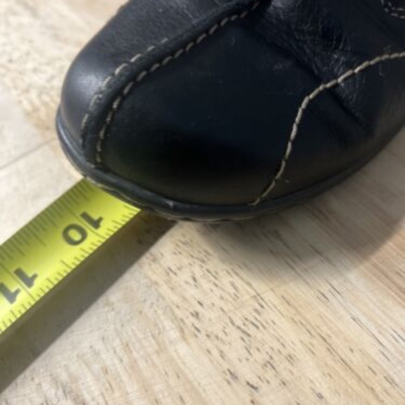 CLARKS BENDABLES WOMEN'S SIZE 8M BLACK SLIP ON LOAFER *read* - Picture 6 of 9